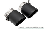 Soul 718 Boxster / Cayman competition package: pair of black slash-cut single-wall tips