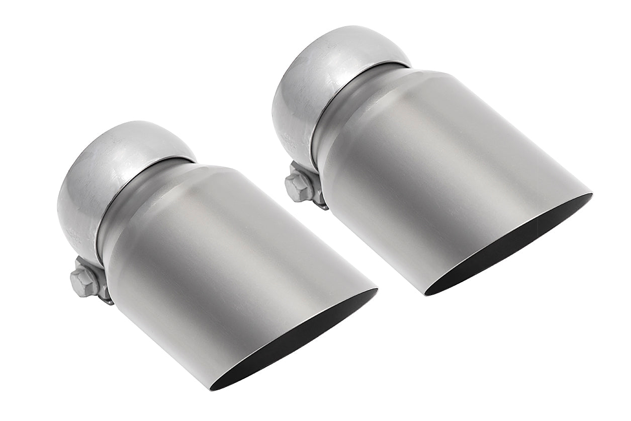 Soul 987.1 Boxster / Cayman competition package: pair of titanium-finish slash-cut tips
