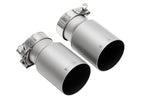 Soul 991 GT3 / GT3 RS center muffler bypass exhaust: pair of satin tips with clamps
