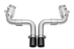 Soul 991.2 Carrera PSE trackback turbo back exhaust: 991.2 trackback exhaust with black tips