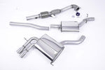Milltek Sport exhaust system parts for 2004-2012 Audi A3 2.0T FSI quattro 5 door SportBack (part SSXAU044): pipework, silencers and polished silver tailpipe tips