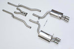 Milltek Non-Resonated Cat-back Exhaust System w/ Polished Tips Audi S4 B7 2004-2009