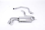 Milltek Non-Resonated Cat-Back Exhaust System Twin 90mm Jet Tips for Audi TT Mk2 2006-2011