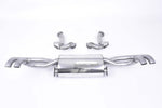 Milltek Sport exhaust system parts for 2007-2012 Audi R8 V8 4.2 FSI quattro (part SSXAU181): pipework, silencers and polished silver tailpipe tips