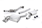 Milltek Turbo-Back Exhaust Systems with Hi-Flow Sports Catalyst w/ Polished Tips Audi S3 2007-2012