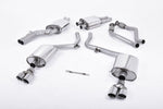Milltek Resonated Cat-Back Exhaust System with Quad Tips Audi S5 B8 (S tronic) 2009-2011