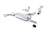 Milltek Sport exhaust system parts for 2006-2010 Audi TT Mk2 3.2 quattro (part SSXAU257): pipework, silencers and polished silver tailpipe tips (photo 2)
