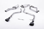 Milltek Non-Resonated Race Cat-Back Exhaust System with Oval Tips Audi S5 B8 (S tronic) 2009-2011