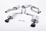 Milltek Resonated Cat-Back Exhaust System with Oval Tips Audi S5 B8 (S tronic) 2009-2011