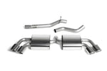 Milltek Sport exhaust system parts for 2008-2014 Audi TT Mk2 TTS quattro (part SSXAU292): pipework, silencers and black tailpipe tips