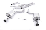 Milltek Sport exhaust system parts for 2001-2005 Audi A4 3.0 V6 B6 quattro Saloon Avant & Cabriolet (part SSXAU296): pipework, silencers and polished silver tailpipe tips (photo 4)