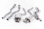 Milltek Non-Resonated Cat-Back Exhaust System (U.S Spec) OE Trims for Audi RS5 B8 Coupe 2010-2015