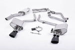 Milltek Sport exhaust system parts for 2009-2012 Audi S4 3.0 Supercharged V6 B8 (part SSXAU380): pipework, silencers and black tailpipe tips (photo 2)
