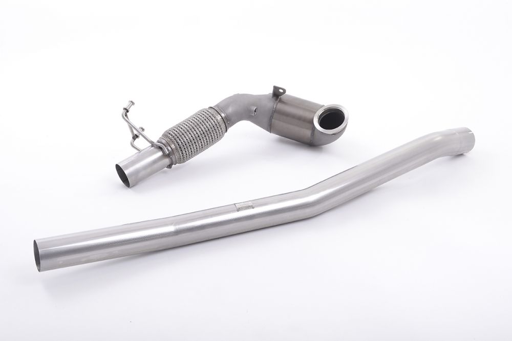 Milltek Sport downpipe and connecting pipework for 2013-2018 Audi S3 2.0 TFSI quattro Saloon & Cabrio 8V/8V.2 (part SSXAU381), product photo (photo 2)