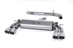 Milltek Non-Resonated Cat-Back Exhaust System w/ Quad GT Trims Audi S3 8V / 8V.2 2013-2020