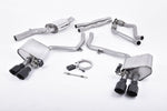 Milltek Valved & Resonated Cat-Back Exhaust System with Quad GT Tips Audi S5 B8.5 2011-2016