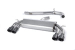 Milltek Non-Valved & Non-Resonated Cat-Back Exhaust System w/ Quad GT Trims Audi S3 8V / 8V.2 (Non-GPF) 2013-2018