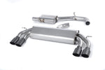 Milltek Non-Valved & Resonated Cat-Back Race Exhaust System w/ Quad Oval Trims Audi S3 8V / 8V.2 (Non-GPF) 2013-2018