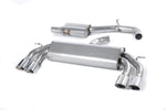 Milltek Non-Valved & Resonated Cat-Back Race Exhaust System w/ Quad Oval Trims Audi S3 8V / 8V.2 (Non-GPF) 2013-2018