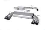 Milltek Non-Valved & Resonated Cat-Back Race Exhaust System w/ Quad GT Trims Audi S3 8V / 8V.2 (Non-GPF) 2013-2018