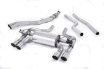 Milltek Resonated Cat-Back (Hollowtek Twin Valved) Exhaust System with GT-90 Tips for BMW F87 M2 Coupe 2016-2018