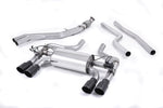 Milltek Resonated Cat-Back (Hollowtek Twin Valved) Exhaust System with GT-90 Tips for BMW F87 M2 Coupe 2016-2018