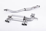 Milltek Resonated Cat-Back Exhaust System with Quad Polished Tips for BMW E46 M3 2001-2007