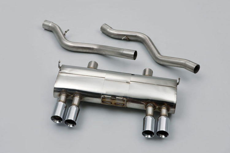 Milltek Sport exhaust system parts for 2007-2013 BMW 3 Series E93 M3 4.0 V8 Convertible (part SSXBM931): pipework, silencers and black tailpipe tips