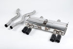 Milltek Sport exhaust system parts for 2007-2013 BMW 3 Series E92 M3 4.0 V8 Coupé (part SSXBM941): pipework, silencers and black tailpipe tips