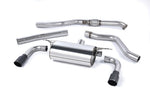 Milltek Sport exhaust system parts for 2014-2015 BMW 2 Series M235i Coupé (part SSXBM988): pipework, silencers and polished silver tailpipe tips