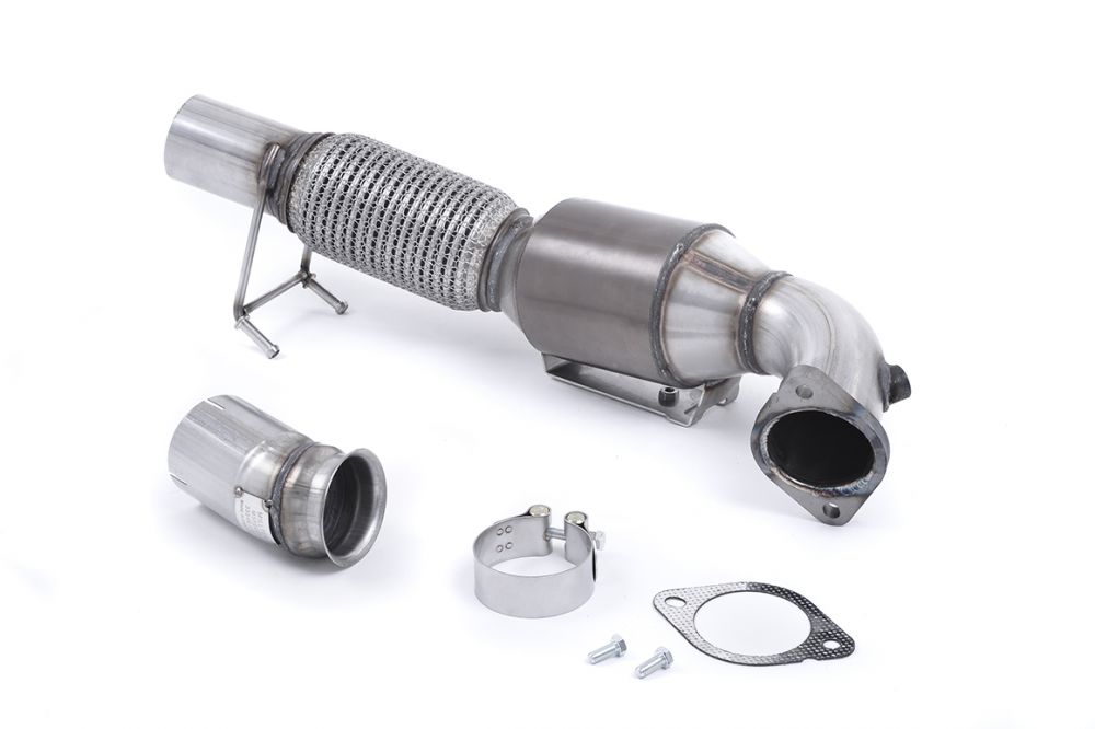 Milltek Sport downpipe and connecting pipework for 2016-2018 Ford Focus Mk3 RS 2.3-litre EcoBoost 4wd 5-Door Hatchback (part SSXFD193), product photo