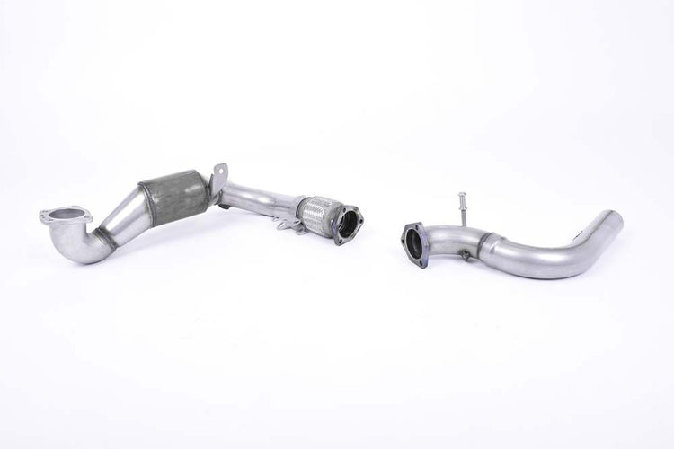 Ford Fiesta Mk8 1.0T EcoBoost ST-Line 3 & 5 Door (Non-OPF/GPF Models Only) 2017-2019 Cast Downpipe with Race Cat Exhaust - Milltek Fitment Ford Fiesta Mk8 1.0T EcoBoost ST-Line 3 & 5 Door (Non-OPF/GPF Models Only) 2017-2019 Cast Downpipe with Race Cat Exhaust - Milltek Fitment