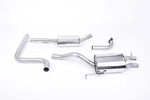 Milltek Resonated Cat-Back Exhaust System with 76.2mm Carbon Jet Tips for Ford Fiesta Mk7/Mk7.5 2013-2017