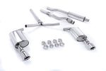 Milltek Sport exhaust system parts for 2007-2014 MINI Mk2 Cooper S Clubman 1.6i Turbo (part SSXM020): pipework, silencers and polished silver tailpipe tips