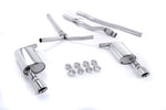 Milltek Sport exhaust system parts for 2007-2014 MINI Mk2 Cooper S Clubman 1.6i Turbo (part SSXM026): pipework, silencers and polished silver tailpipe tips