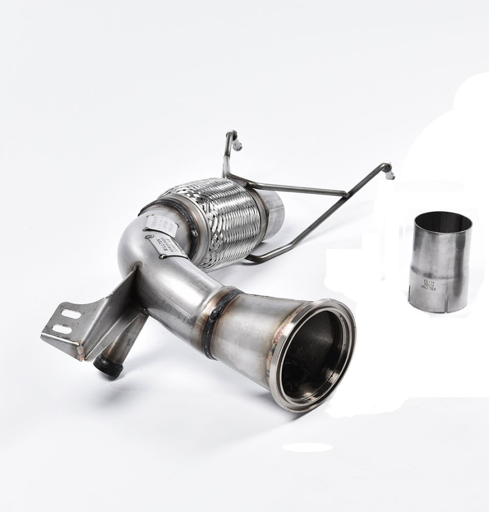 Milltek Sport downpipe and connecting pipework for 2014+ MINI Mk3 Mini Cooper S 2.0 Turbo (part SSXM408), product photo