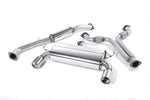 Milltek Sport exhaust system parts for 2003-2010 Nissan 350Z 3.5 V6 (part SSXNI001): pipework, silencers and polished silver tailpipe tips