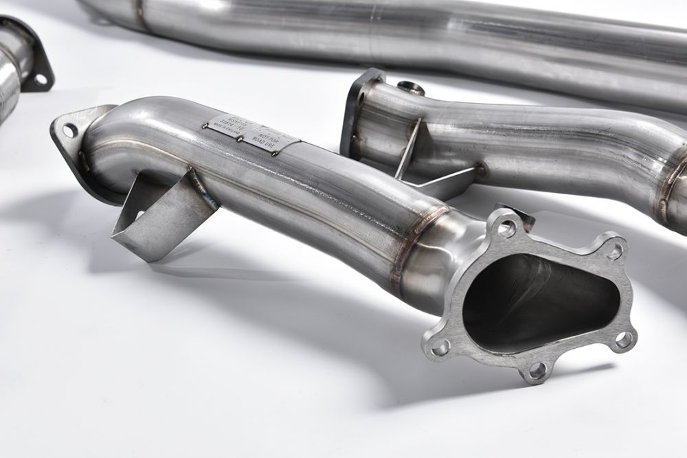 Close-up detail of Milltek Sport exhaust hardware for 2009-2015 Nissan GT-R R35 (part SSXNI013) (photo 2)