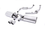 Milltek Resonated Cat-Back Exhaust System with Twin 90mm Special Tips for Porsche 987 Boxster S / Cayman S 2009-2013