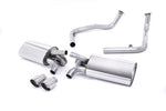 Milltek Non-Resonated Cat-Back Exhaust System with Twin 90mm Special Tips for Porsche 987 Boxster S / Cayman S 2009-2013