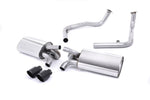 Milltek Resonated Cat-Back Exhaust System with Twin 90mm Special Tips for Porsche 987 Boxster S / Cayman S 2004-2009