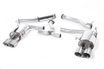 Milltek Sport exhaust system parts for 2014-2021 Subaru Impreza STi & WRX STI Saloon / Sedan (part SSXSB045): pipework, silencers and polished silver tailpipe tips