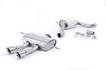 Milltek Resonated Cat-Back Exhaust System with GT-100 Tips for for Seat Leon Cupra R 265PS 2010-2012