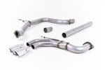 Milltek Non-Resonated Cat-Back Exhaust System with Twin GT-80 Tips for Seat Leon FR 184PS SC and 5-door (manual and DSG-auto) 2013-2020