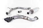 Milltek Resonated Cat-Back Exhaust System with Twin GT-80 Tips for Seat Leon FR 184PS SC and 5-door (manual and DSG-auto) 2013-2020