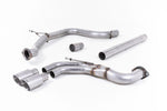 Milltek Non-Resonated Cat-Back Exhaust System with Twin GT-80 Tips for Seat Leon FR 184PS SC and 5-door (manual and DSG-auto) 2013-2020
