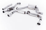 Milltek Resonated Turbo-Back Exhaust System with Hi-Flow Sports Catalyst & Dual GT-100 Tips for Volkswagen Golf Mk6 GTi 2009-2013
