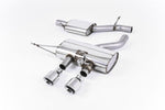 Milltek Resonated Cat-Back Exhaust System with GT-100 Tips for Volkswagen Golf Mk6 R 2009-2013