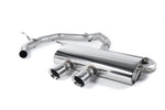 Milltek Non-Resonated Cat-Back Exhaust System with GT-100 Trims (For R32 Valance) for Volkswagen Golf Mk5 GTi 2004-2009