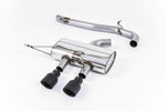 Milltek 3" Race Non-Resonated Cat-Back Exhaust System with GT-100 Tips for Volkswagen Golf Mk6 R 2009-2013